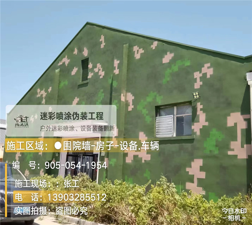 上饶外墙数码迷彩漆施工报价清单（100㎡标准墙面测算）